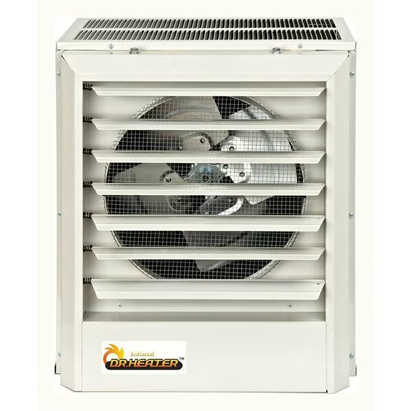 Heavy-duty 208-Volt/240-Volt 11.2kW/15kW 3-Phase Electric Fan Forced Unit Heater, Dr Infrared Heater, Mfr#: DR-P3150